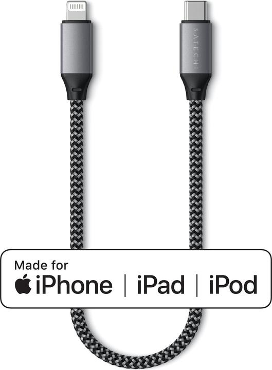 Produktbild Satechi USB-C – Lightning (0.25 m, USB 2.0, 108 W)