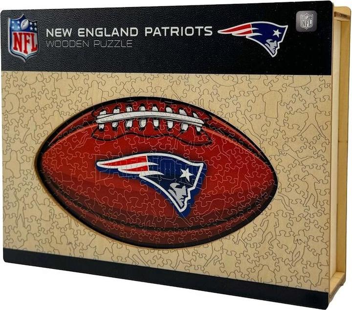 Produktbild Iconic NFL - New England Patriots – Football mit Logo - Holz Puzzle Grösse L (500 Teile) (500 Teile)