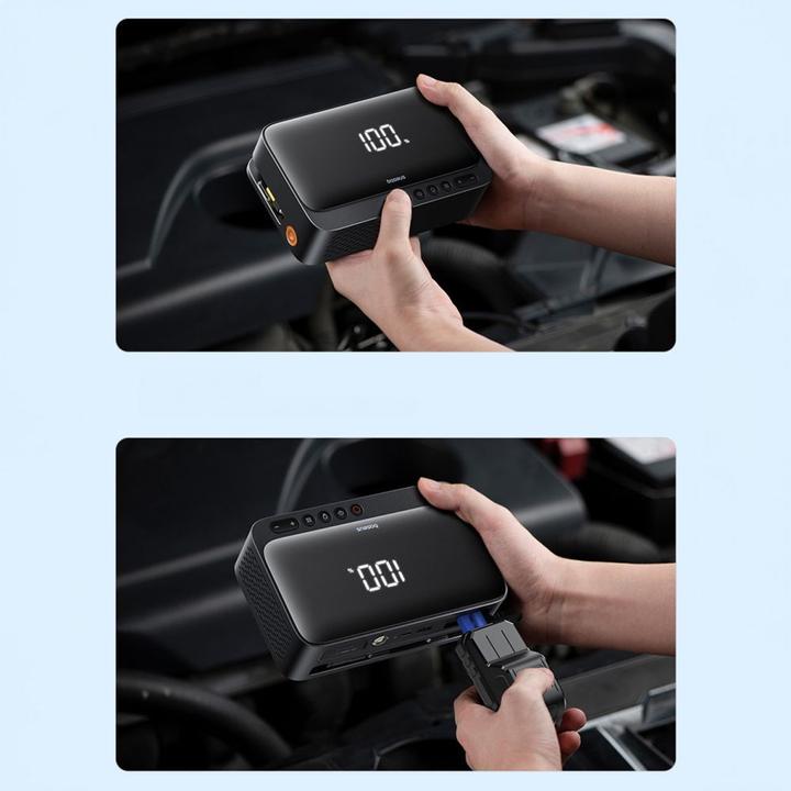 Immagine prodotto Baseus Avviatore di emergenza per auto Super Energy, 600A czarny (600 A, 3000 mAh)