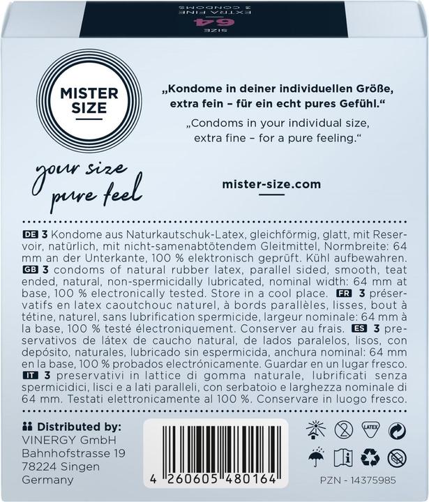Image du produit Mister Size 64 (3 pcs)