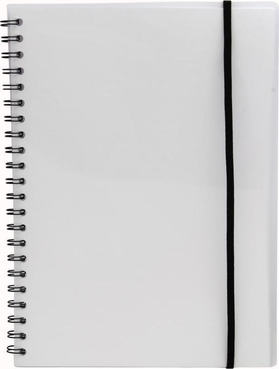 Image du produit Büngers Notesbog A4 plast med spiralryg transparent (A4)