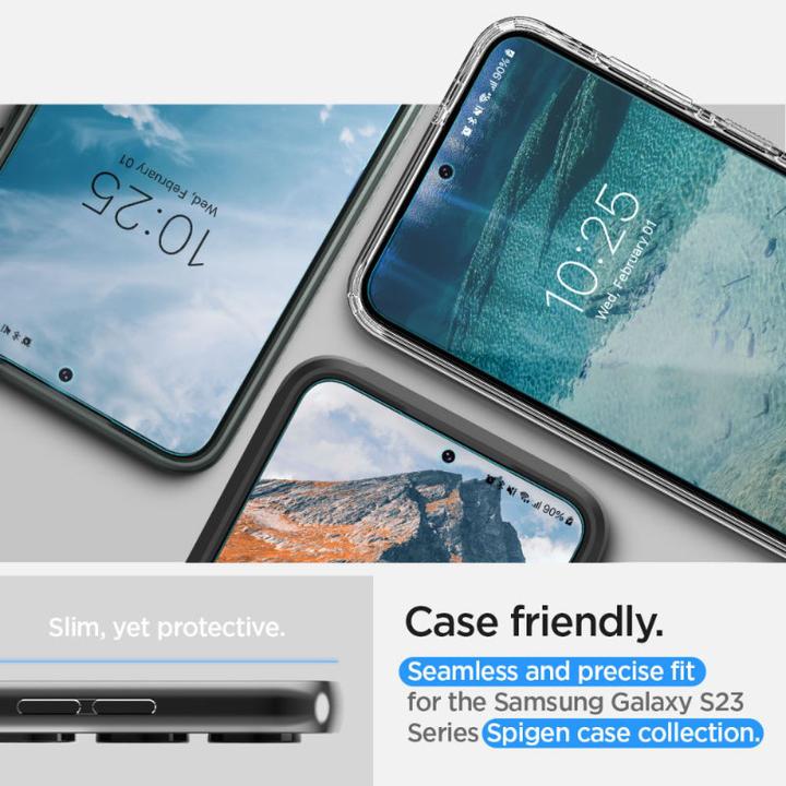 Produktbild Spigen Folia Neo Flex Sam S23+ S916 2szt aplikacja na mokro AFL05951 (1 Stück, Samsung Galaxy S23+)