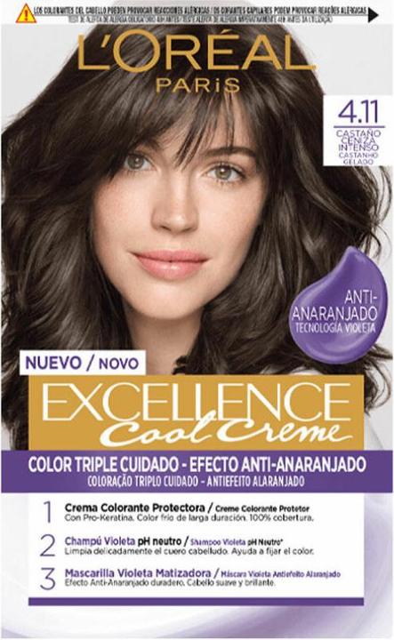 Immagine prodotto L'Oréal Paris Inchiostro crema EXCELLENCE #4.11-castaño ceniza intenso (4.11 Marrone cenere intenso)
