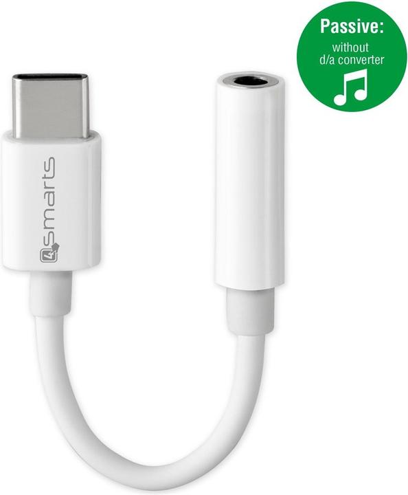 Actual product image 4smarts Passive Audio Adapter (USB Type C, 3.5mm socket)