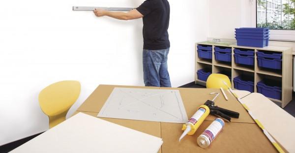 Actual product image Magnetoplan magnetowall on wallpaper, incl. accessories (Magnet board)