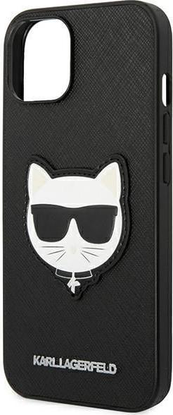 Immagine prodotto Karl Lagerfeld Custodia rigida Choupette Head nera, per iPhone 14, KLHCP14SSAPCHK (Apple iPhone 14)