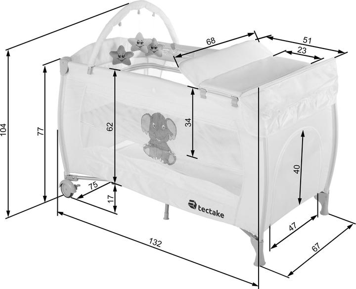 Produktbild tectake Elefant