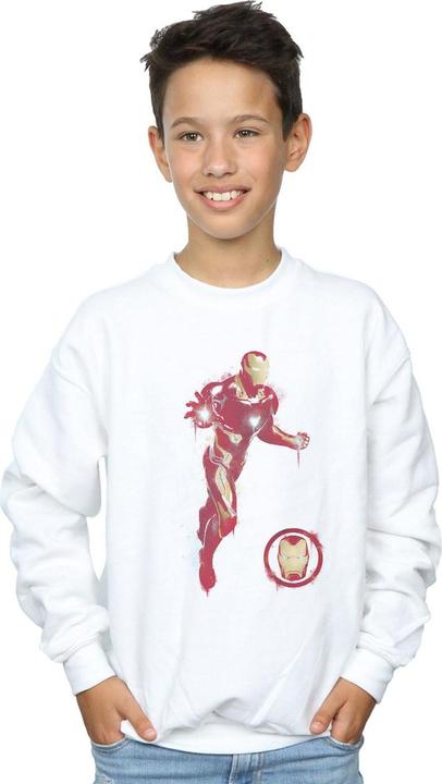 Produktbild Jungen Avengers Endgame Painted Iron Man Sweatshirt (140, 146)