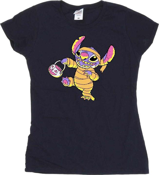 Actual product image Lilo & Stitch Womens/Ladies Trick Or Treat Cotton T-Shirt (XL)