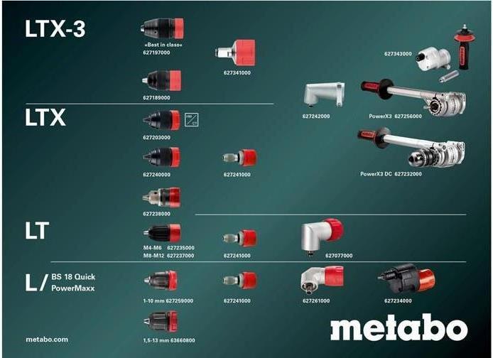 Actual product image Metabo BS 18 LT BL Q (Rechargeable battery operated)