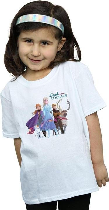Image du produit Disney - T-shirt FROZEN LEAD WITH COURAGE - Fille (104)