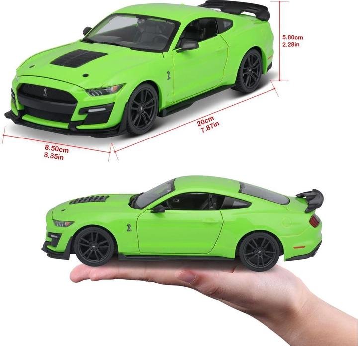 Actual product image Maisto Mustang Shelby GT500 2020 1/24 green