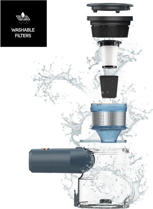 Image du produit Taurus HOMELAND DIGITAL ANIMAL FLEX Aspirateur à main Noir Bleu Or Sans sac