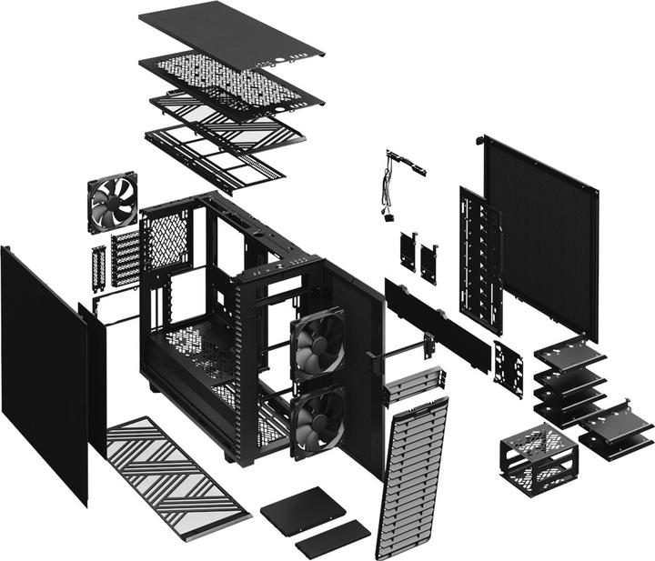 Productafbeelding Fractal Define 7 Zwart Massief (ATX, mATX, Mini-ITX, E-ATX)