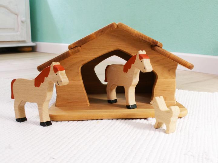 Produktbild Goki Hölzerne Boerderijdierenset