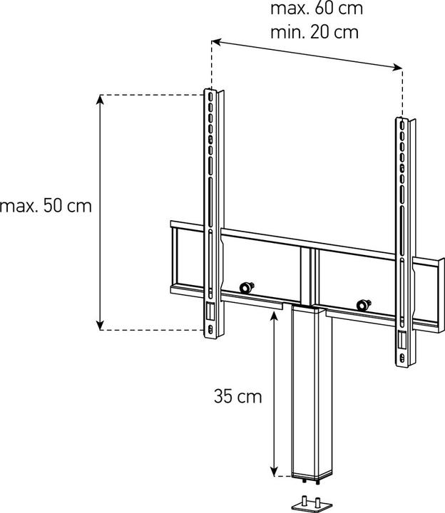 Produktbild Sonorous ST-ADP-SLV-5060 TV-Halterung zu Starline & Studio-Line (65", 40 kg)