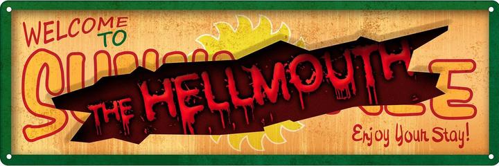 Grindstore Blechschild Welcome To Sunnydale schmales Design