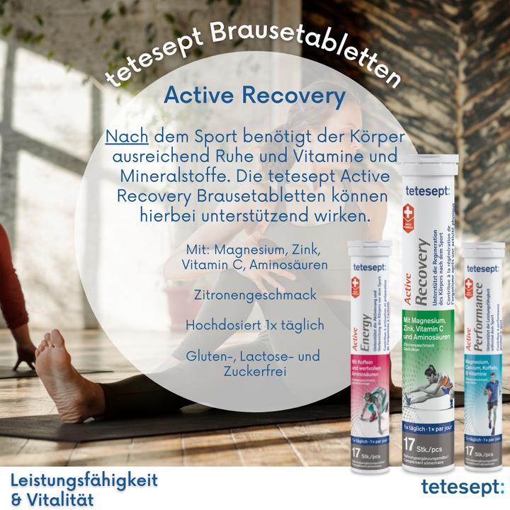 Produktbild Tetesept Active Recovery 17 Brausetabletten (17 Stück, Brausetablette, 17 g)