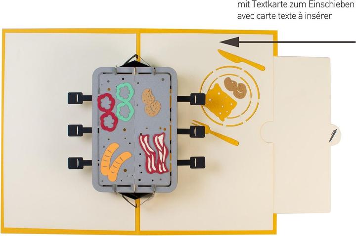 Immagine prodotto Hervorragend Carta raclette 3D pop-up (1 pz.)