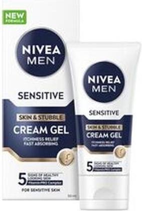NIVEA MEN Cream gel for sensitive skin and stubble Sensitive (Skin & Stubble Cream Gel) 50 ml (50 ml, Gesichtsgel)