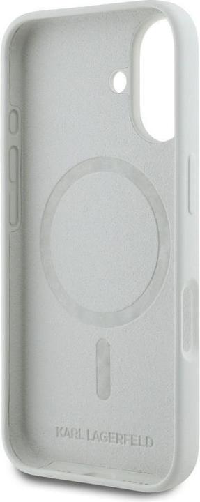 Immagine prodotto Karl Lagerfeld Custodia MagSafe per iPhone 16 in silicone liquido K&CH Heads (Apple iPhone 16)