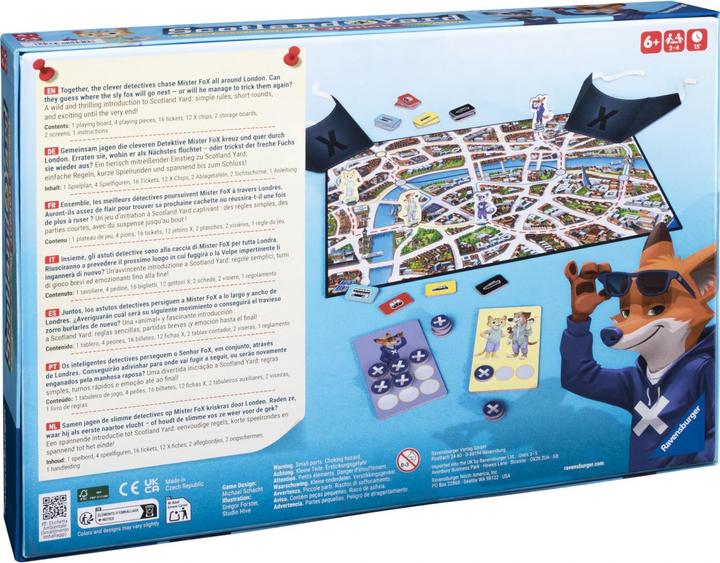 Immagine prodotto Ravensburger Scotland Yard Junior (Tedesco, Portoghese, Inglese, Italiano, Olandese, Francese, Spagnolo)