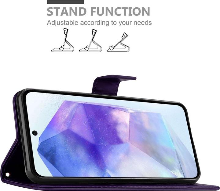Produktbild Cadorabo Hülle für Samsung Galaxy A55 mit Blumen Muster (Samsung Galaxy A55)