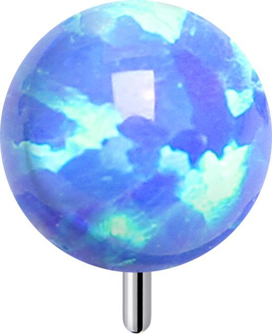 Star Piercing Threadless Opal blau (ohne Messing, Titan G23)