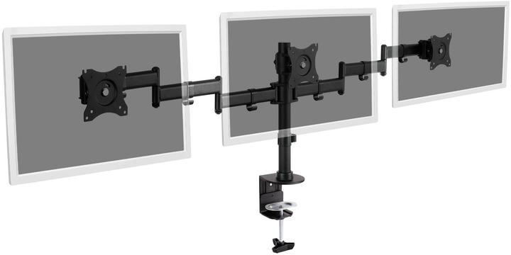 Actual product image Digitus Triple monitor stand with clamp fastening (Table, 27")