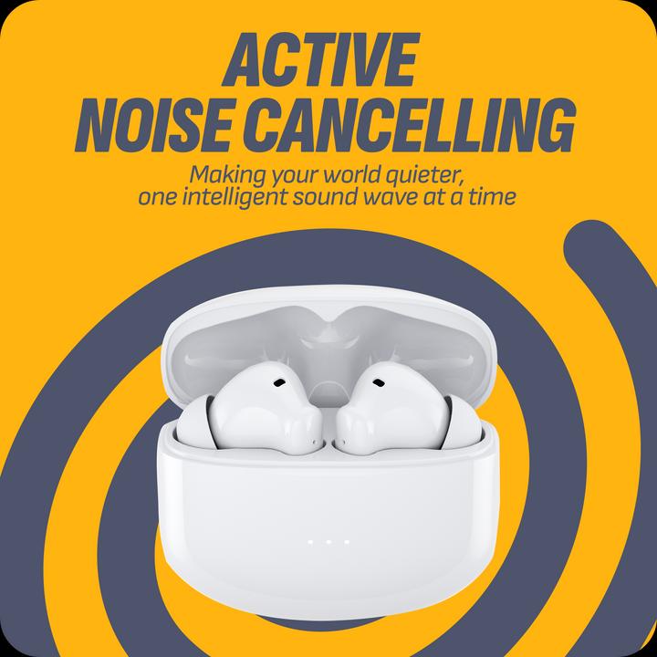 Actual product image Cazy Bluetooth in-ear headphones, wireless, noise cancelling headphones, active noise cancellation (ANC, 5.50 h, Wireless)