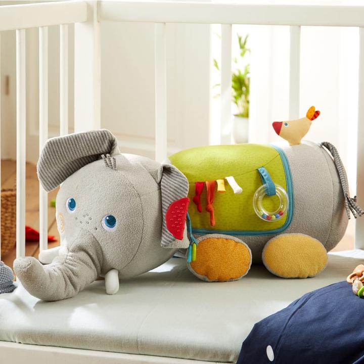 Actual product image Haba Discovery animal elephant (German, French, Italian, English)