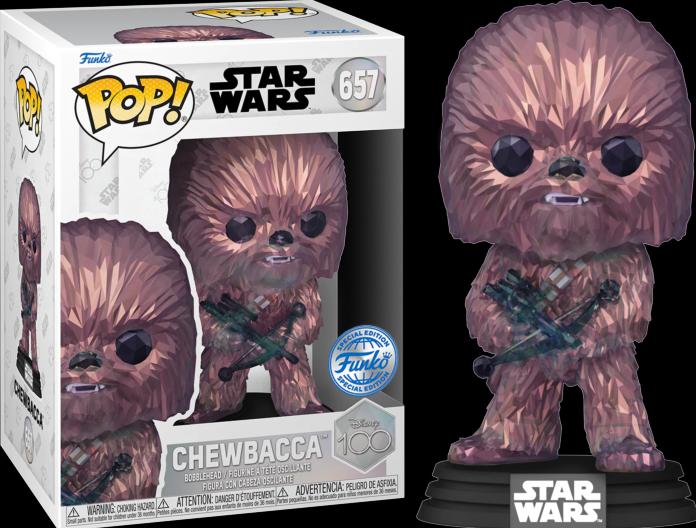Actual product image Funko POP! Disney 100th Star Wars Chewbacca (Facet) Exclusive