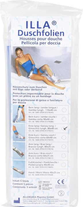 Actual product image Illa Shower protective film 80x40cm foot knee (Showers / Bathing)