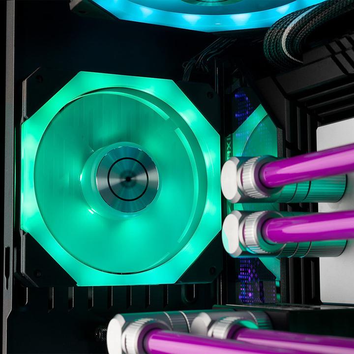 Actual product image EKWB EK-Quantum Impulse 120 D-RGB PWM fan - 120mm, black (120 mm, 1 x)