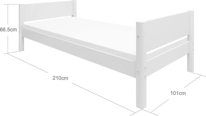Actual product image Flexa Bed White (90 x 200 cm)