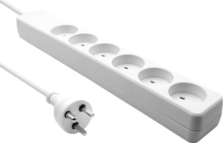 ProXtend Danish IT Power Strip 6-way 4M Blanc (6 x, CEE 7/3, 4 m)
