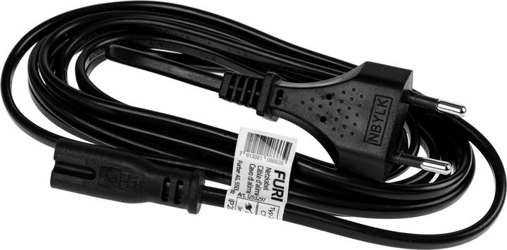 Produktbild Furber Netzkabel C7-T26 3.0 m Schwarz (3 m)