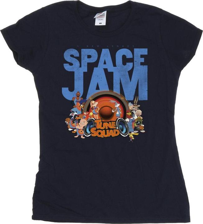 Actual product image Space Jam Womens/Ladies Tune Squad Cotton T-Shirt (XL)