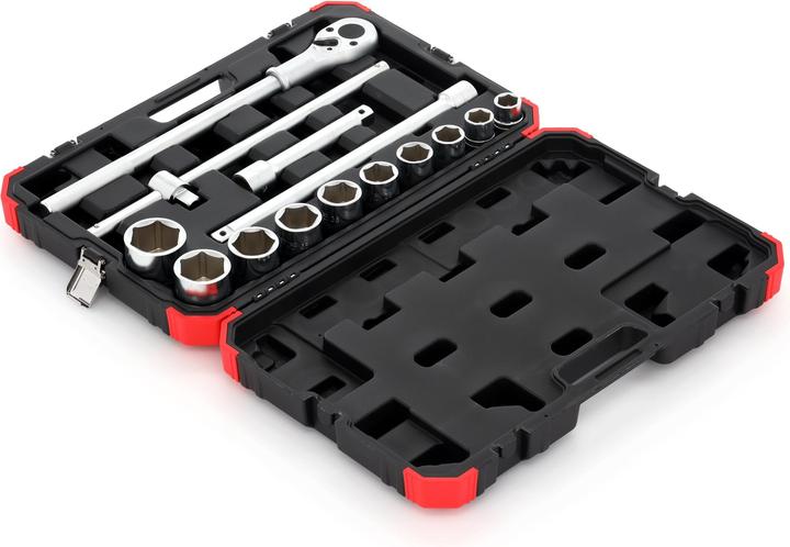 Produktbild Gedore Red red Steckschlüsselsatz, 14-teilig, Mit Umschaltknarre, Ratsche, Steckschlüssel, 3/4" (36 mm, 43 mm, 42 mm, 23 mm, 48 mm, 37 mm, 28 mm, 44 mm, 38 mm, 32 mm, 31 mm, 50 mm, 39 mm, 49 mm, 22 mm, 33 mm, 26 mm, 34 mm, 46 mm, 40 mm, 27 mm, 29 mm, 45 mm, 24 mm, 25 mm, 30 mm, 41 mm, 47 mm, 35 mm)