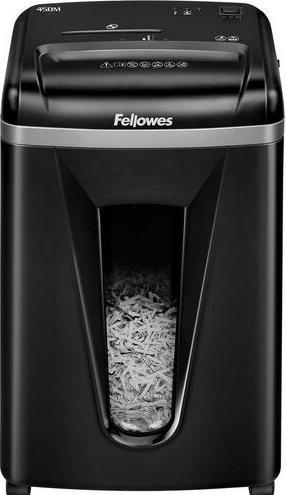 Image du produit Fellowes Powershred 450M - Destruction croisée - 22 cm - 2 x 12 mm - 22 l - boutons - 4 roues/roues (Micro-coupe)