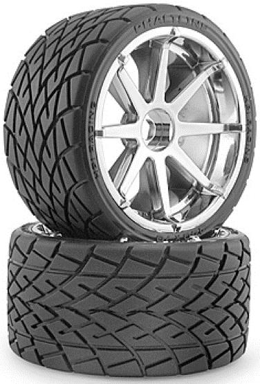 Actual product image HPI Tires Phaltline On Rims Blast Chrome