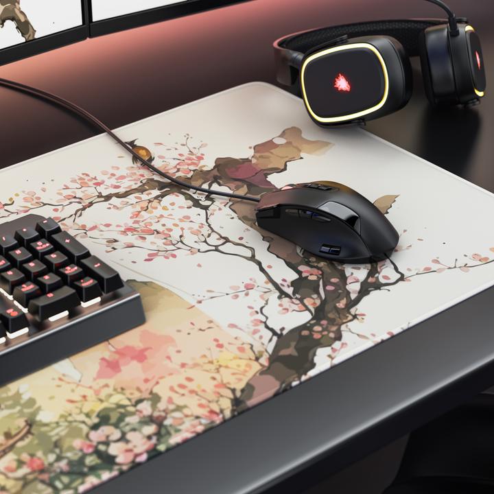 Actual product image Titanwolf Gaming Mauspad, 900 x 400mm XXL Speed Gaming Mausmatte, Mousepad Extragrosse Fläche, Japan Painting (XXL)