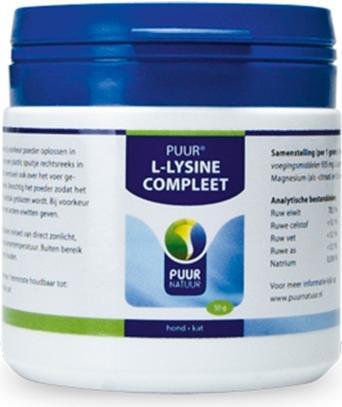Image du produit Puur Natuur L-Lysine Hond En Kat (Chat, Chien)