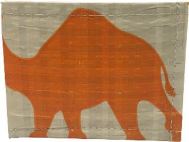 Image du produit Bekos Upcycling - petit porte-monnaie en sacs de ciment recyclés Camel