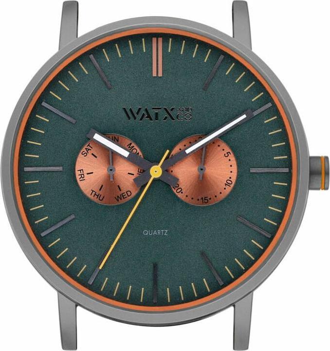 Watx & Colors Unisex-Uhr WXCA2741 grün Grau (Ø 44 mm) (44 mm)