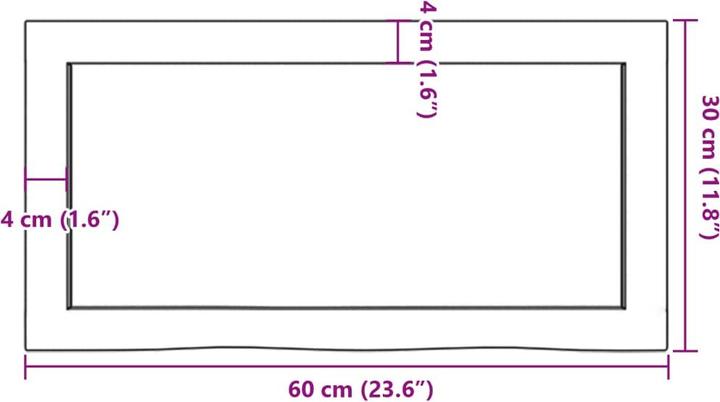 Actual product image VidaXL Emerald (60 x 4 x 30 cm)