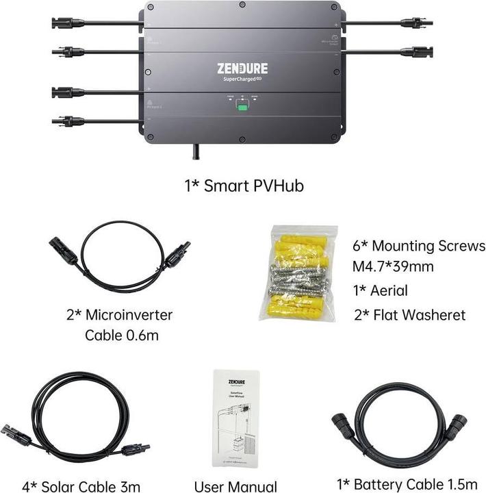 Produktbild Zendure 5075 ZDSPVH1200 Solar-Regelsystem (Solarstecker)
