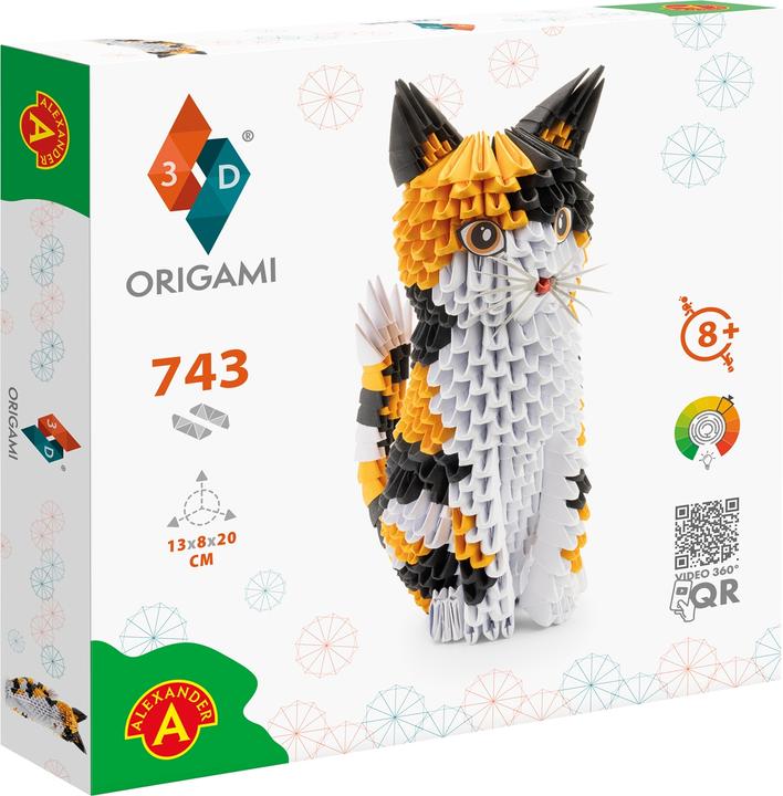 Actual product image Alexander Origami 3D cat