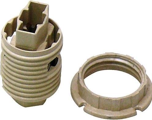 Electroplast Mains-voltage socket G9 external thread 21mm with screw ring 5 pcs.