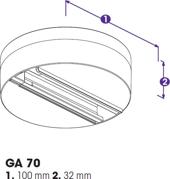 Actual product image Licht 2000 Surface ceiling panel white GA703